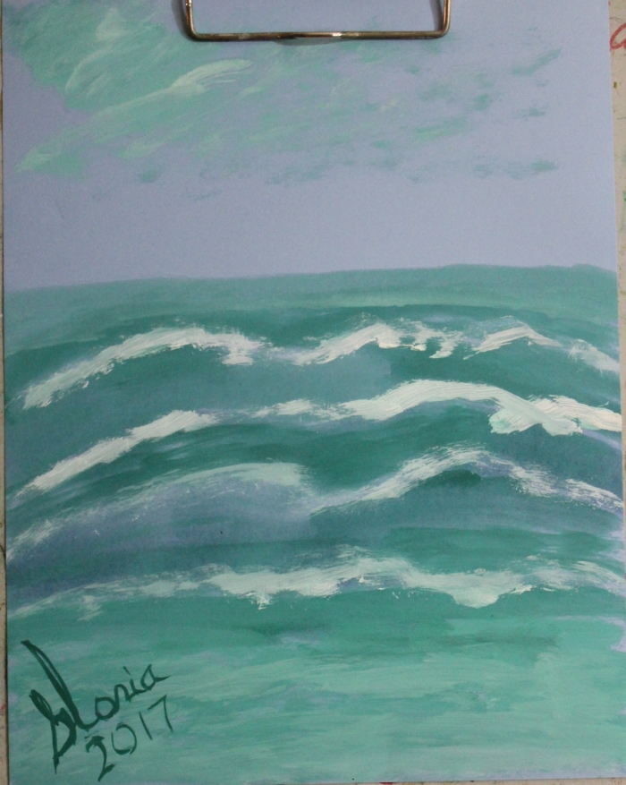 ocean-sketch-w-oils-painted-by-gloriapoole-of-Missouri-8x11cardstock-oils-23-Jun-2017
